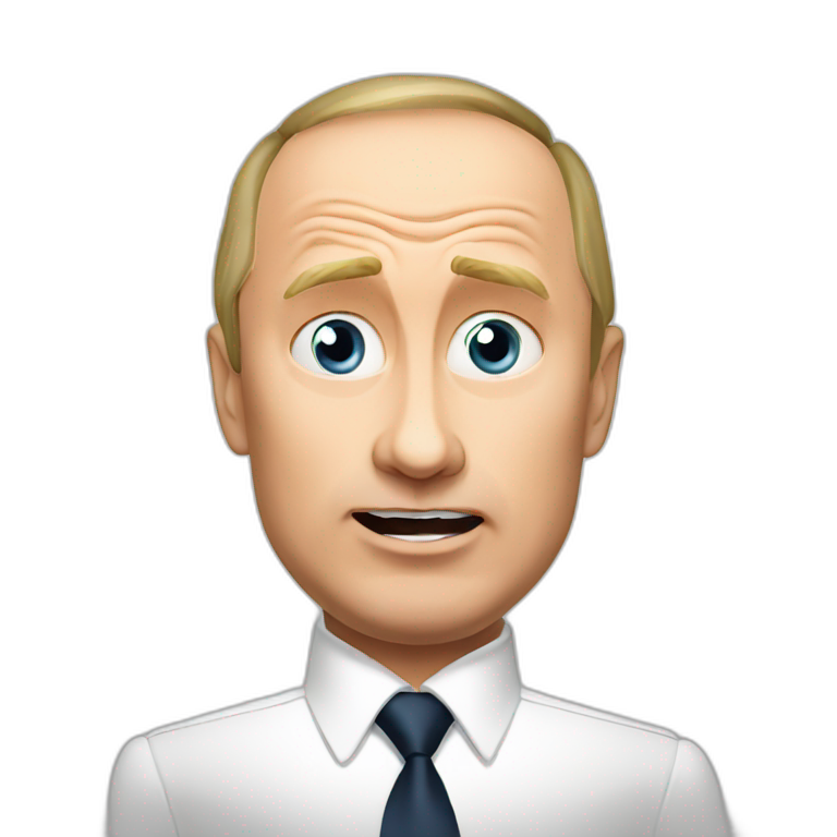 vladimir putin with surprised face emoji
