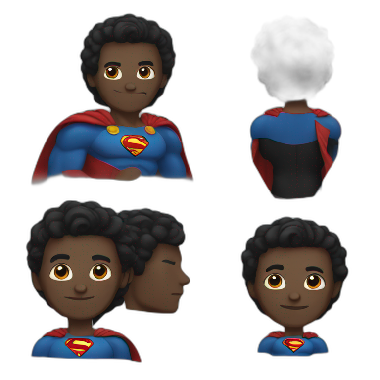 black superman emoji