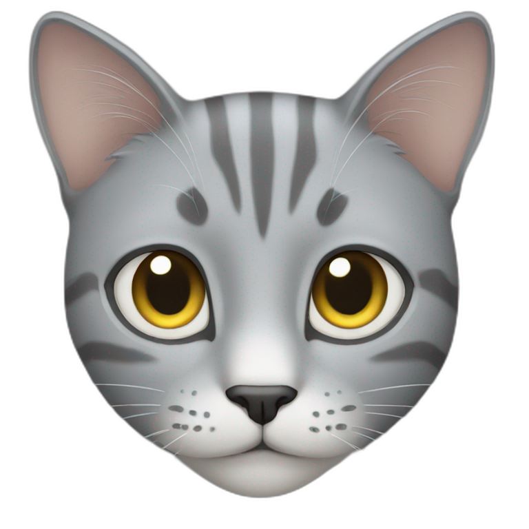 grey cat emoji