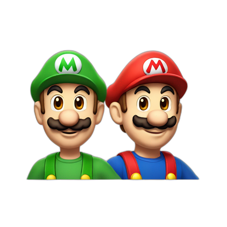 mario and luigi emoji