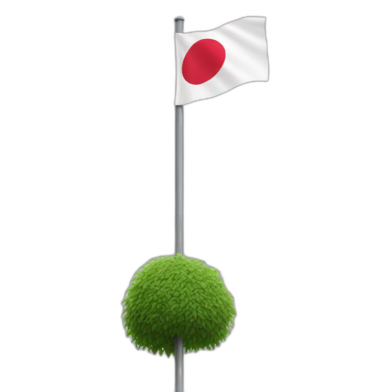 Japan flag on pole emoji