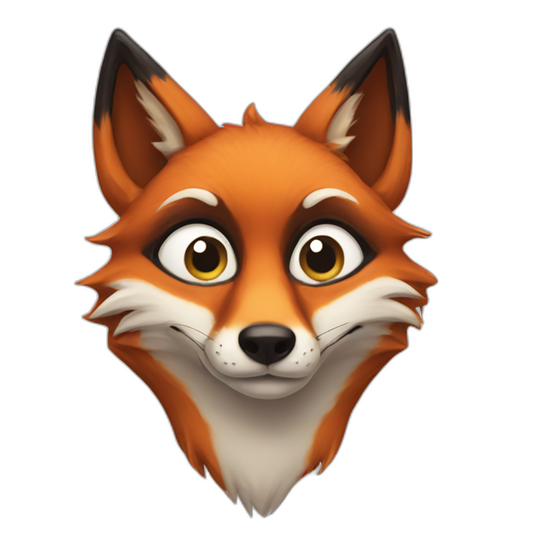 one-eyed-fox emoji