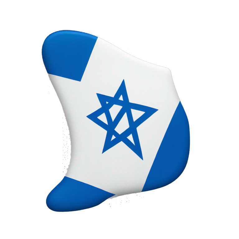 Israel flag with foot emoji