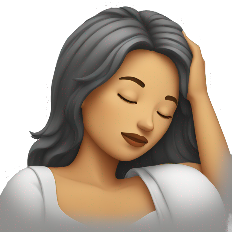 Woman sleeping emoji