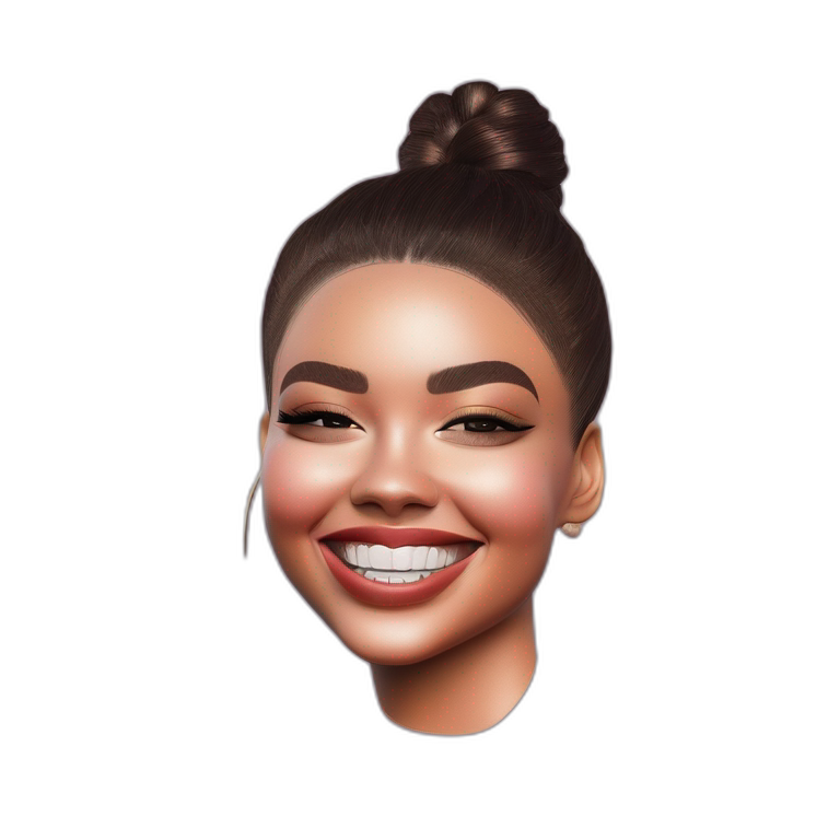 Girl smirking  emoji