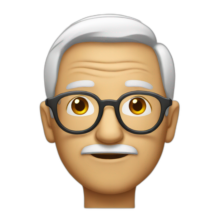 glasses old man emoji