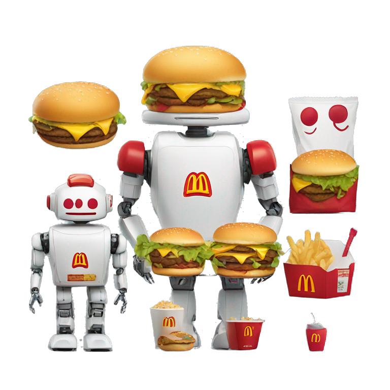 McDonald’s with robots emoji