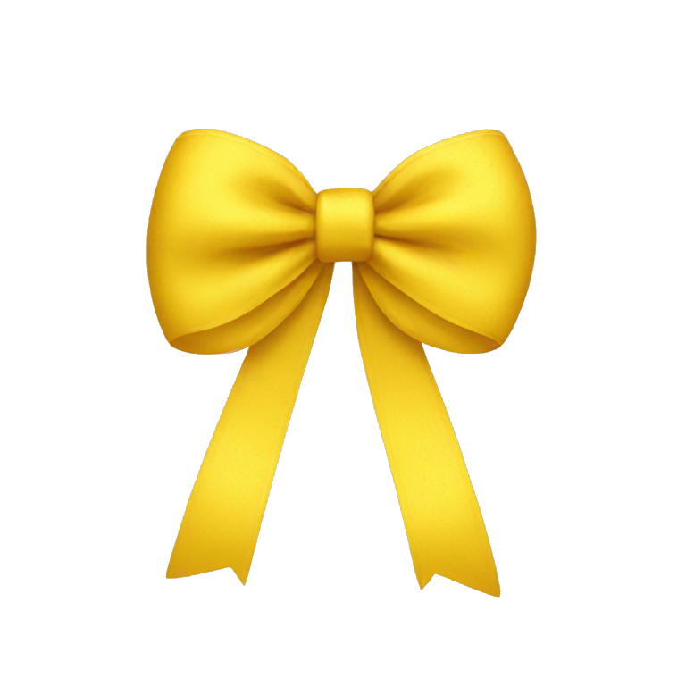Yellow emoji bow emoji