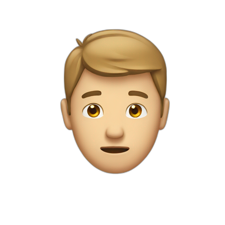 Man holding his head emoji