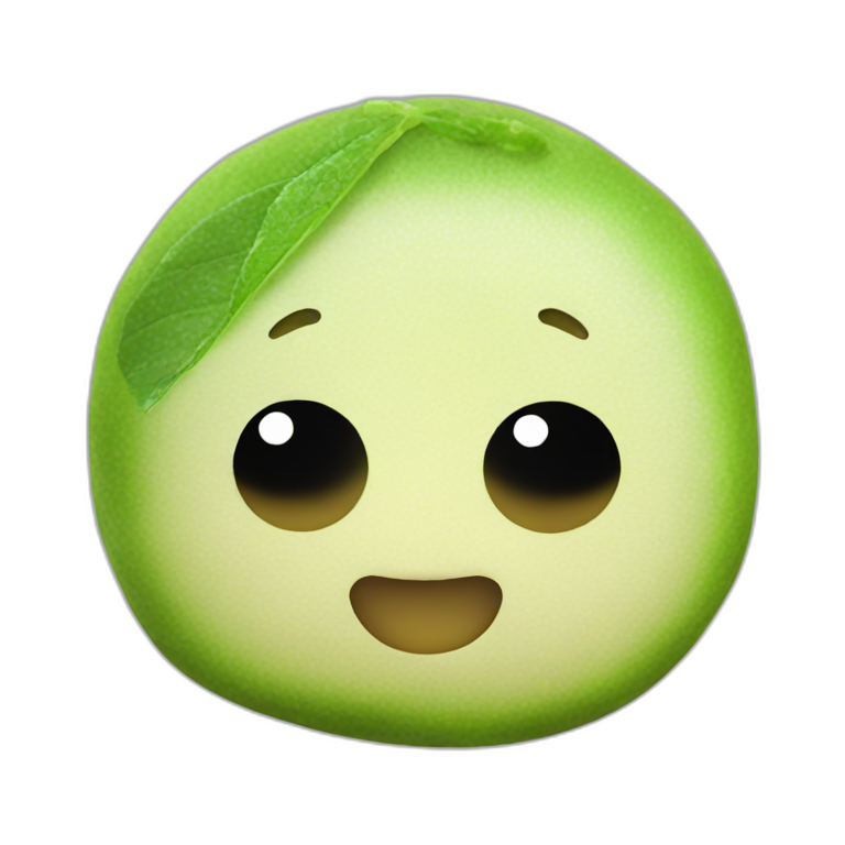 green tea mochi emoji