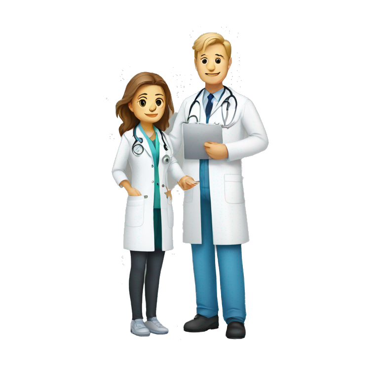 doctor and patient emoji