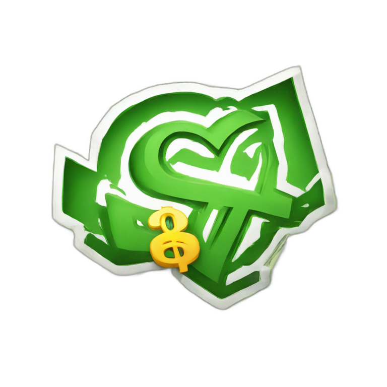 GTA VI logo and money flying emoji