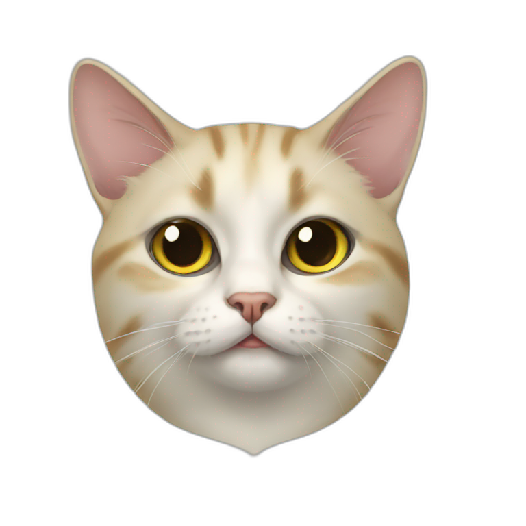 Weird napoleon cat emoji