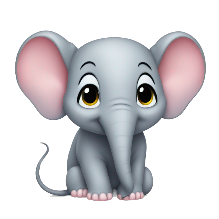 Cute mouse-elephant emoji