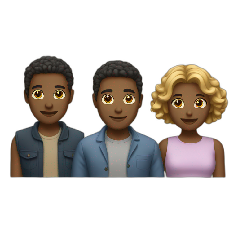 three people emoji