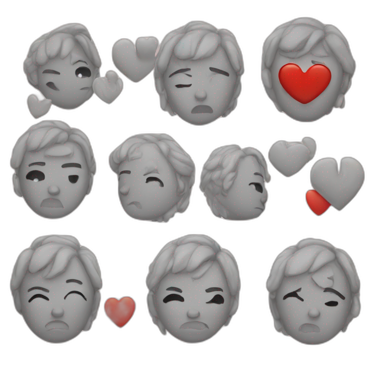 Sad heart emoji