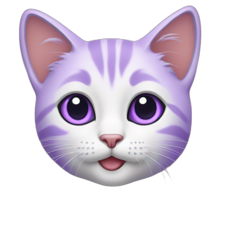 Purple kitten  emoji