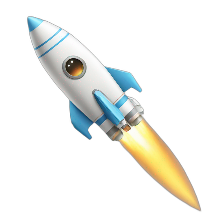 Cat Space rocket emoji