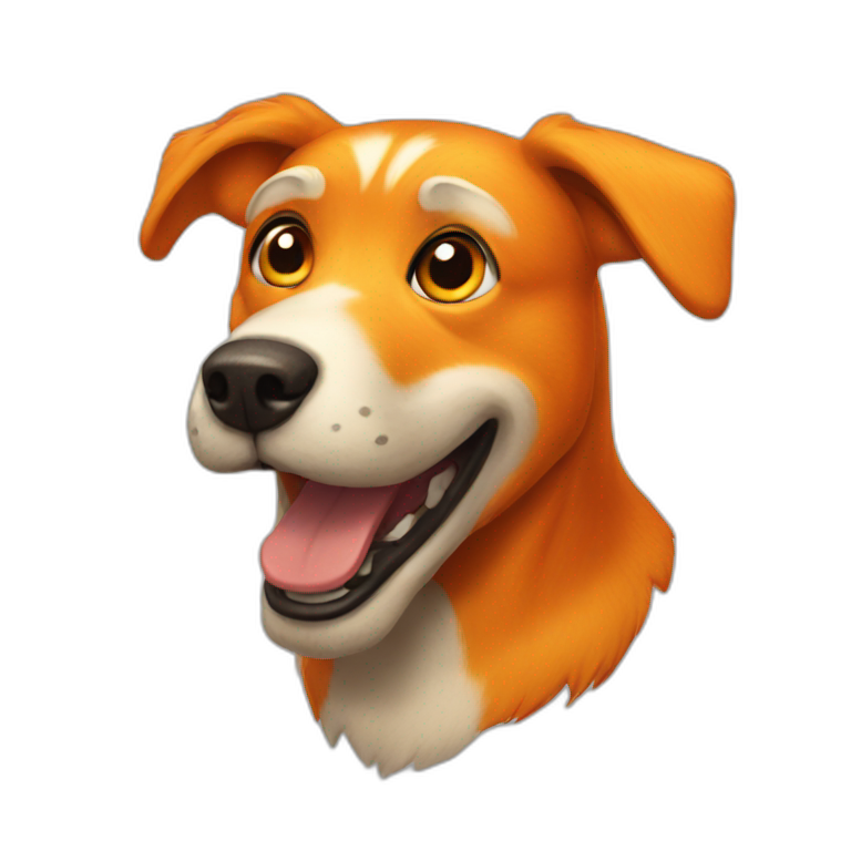animatronic orange dog emoji