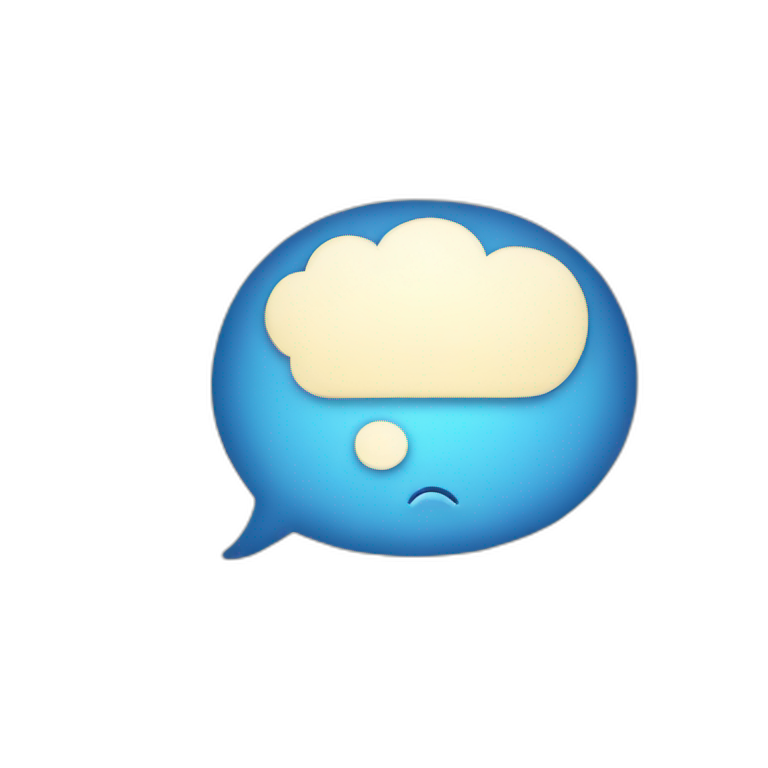 thinking of thought bubble thinking emoji