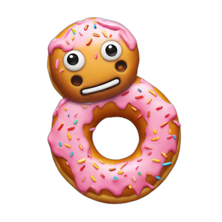 Mr blobby donut emoji