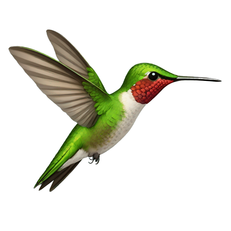 Hummingbird flying emoji