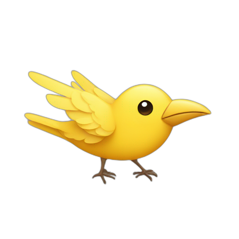 bird with yellow stars emoji