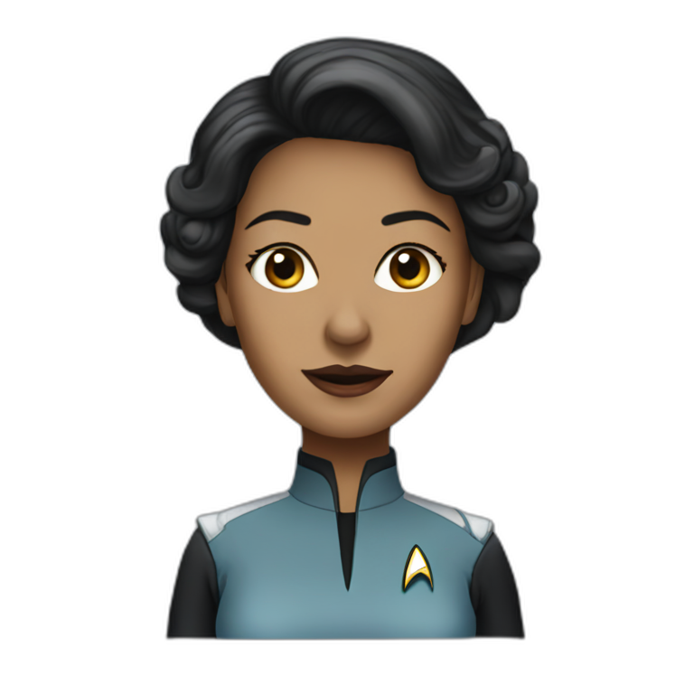 woman over star trek enterprise emoji
