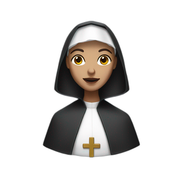 The nun emoji