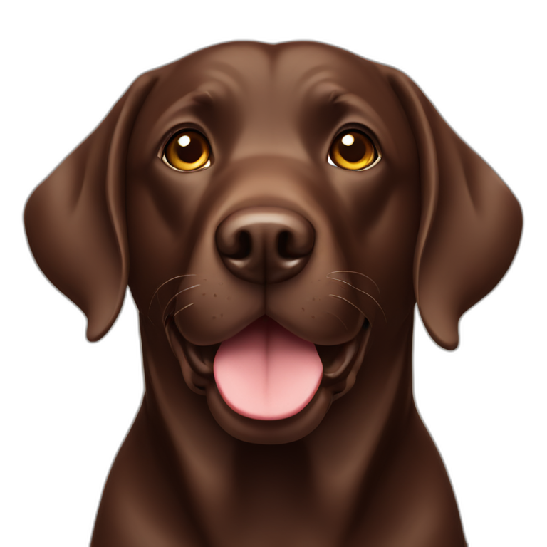 chocolate labrador emoji