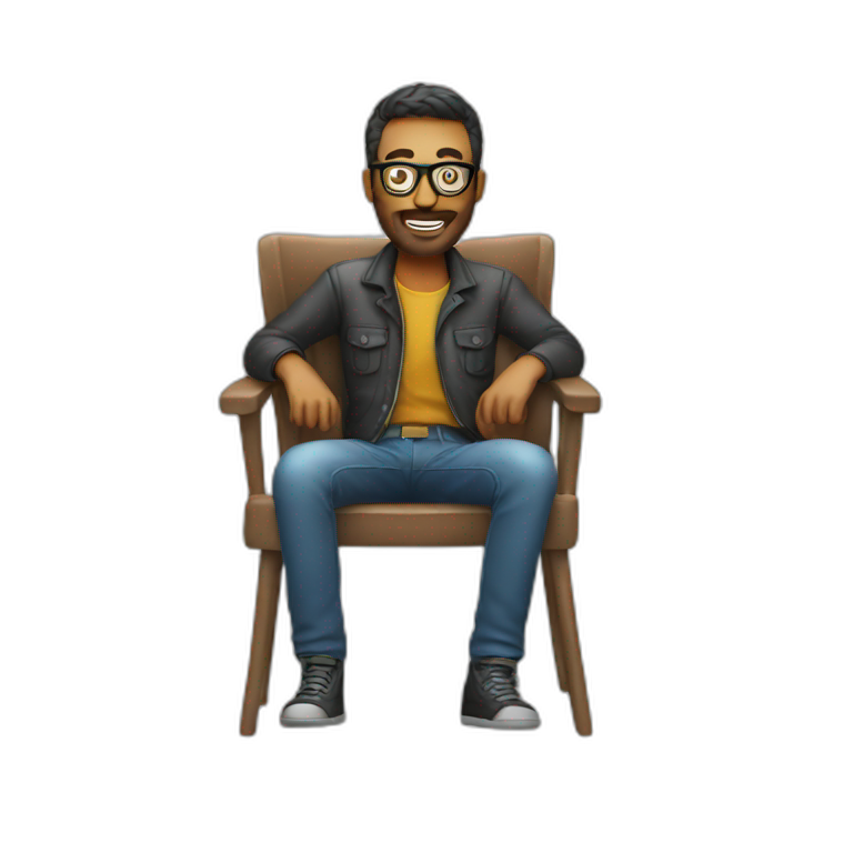 photographer on a chair emoji
