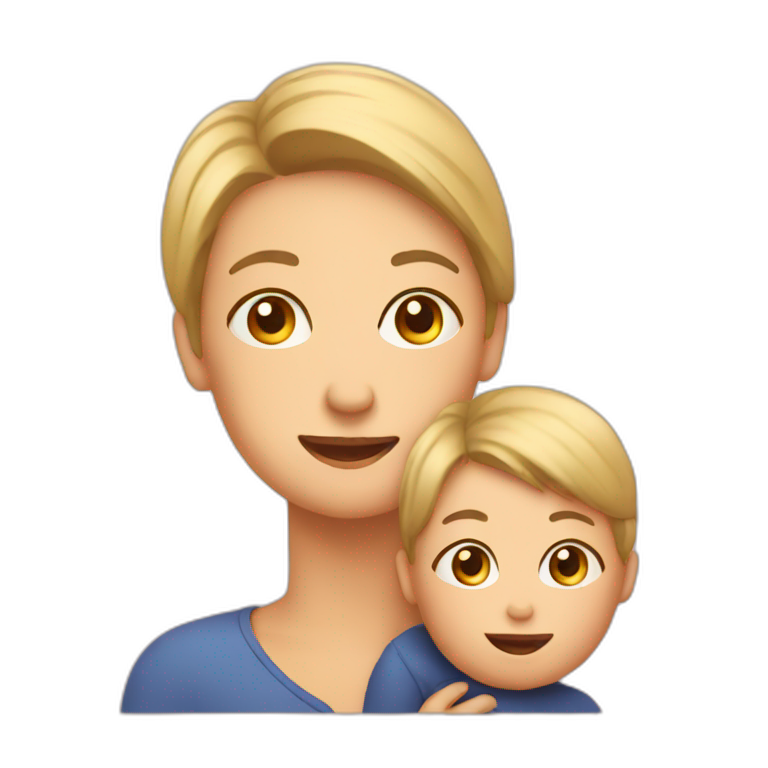 Dad mom baby emoji