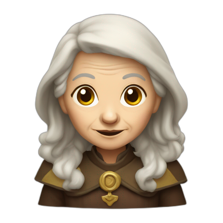 Old woman dwarf cleric emoji
