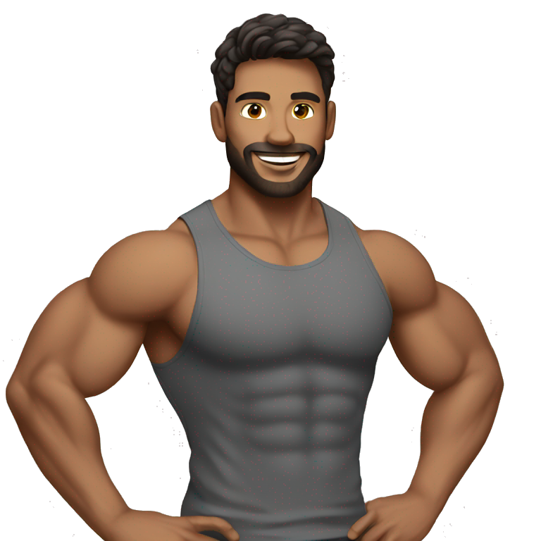 fitness trainer male emoji