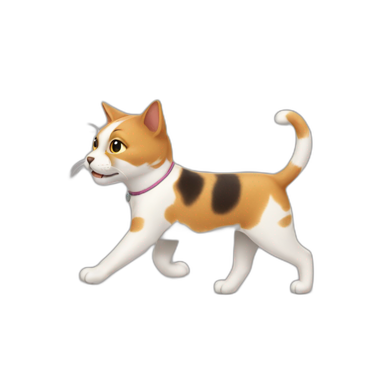 cat-walking-a-dog emoji