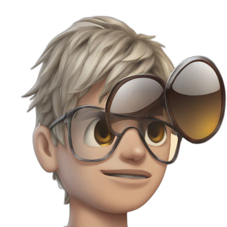 boy in glasses focused emoji