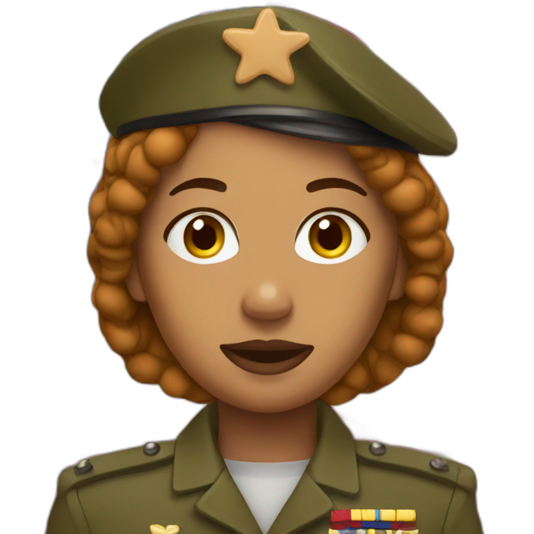 gingerbread women military uniform emoji