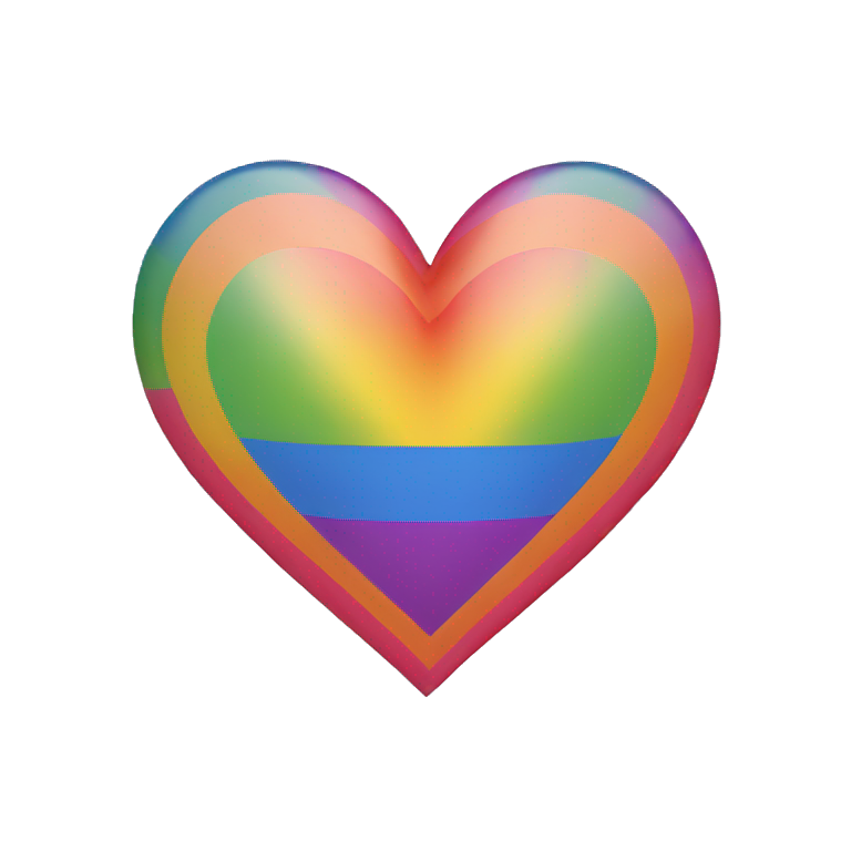pride flag heart emoji