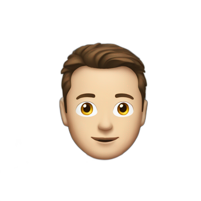 Elon Musk in a car emoji