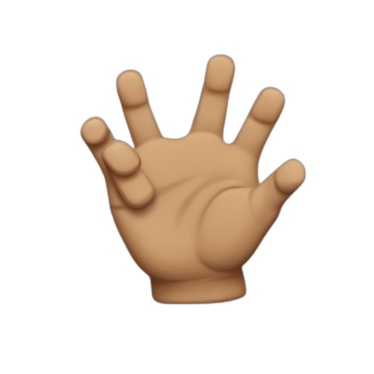 rocky up hands emoji