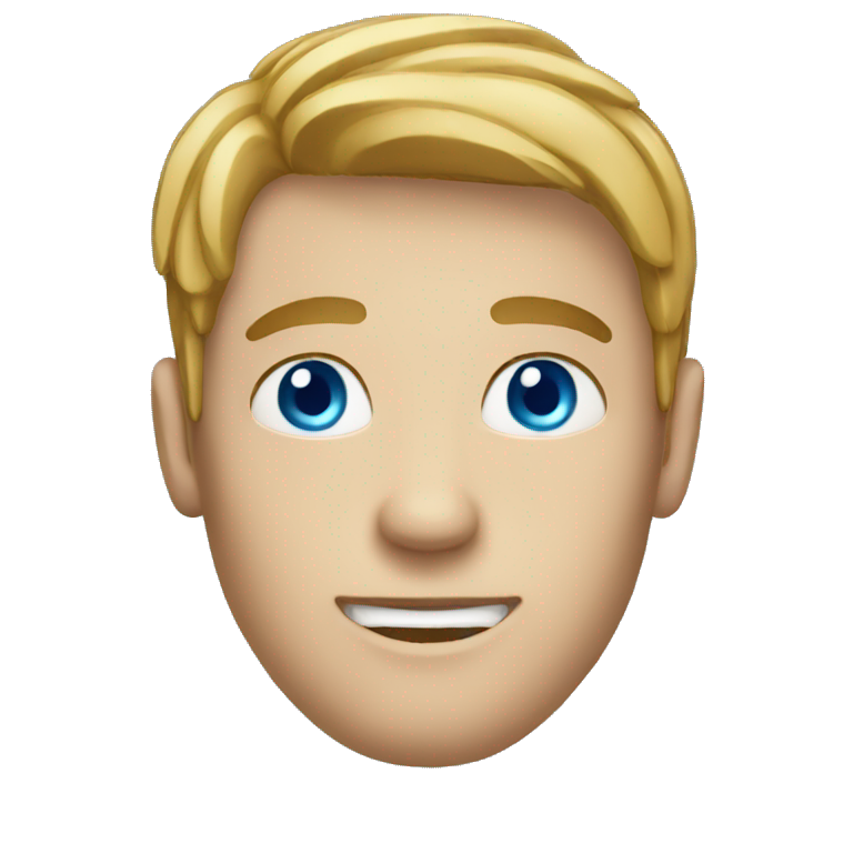 Guy with blue eyes and locks emoji