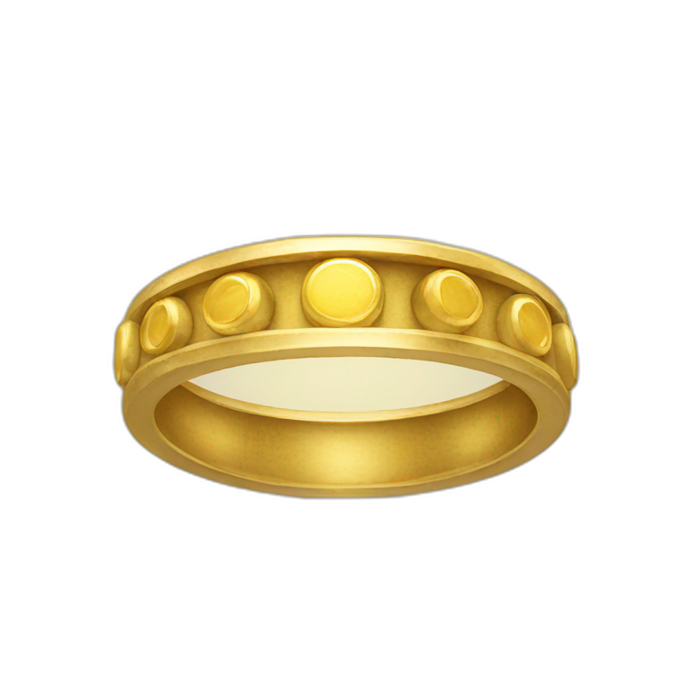 Gold Ring of power emoji