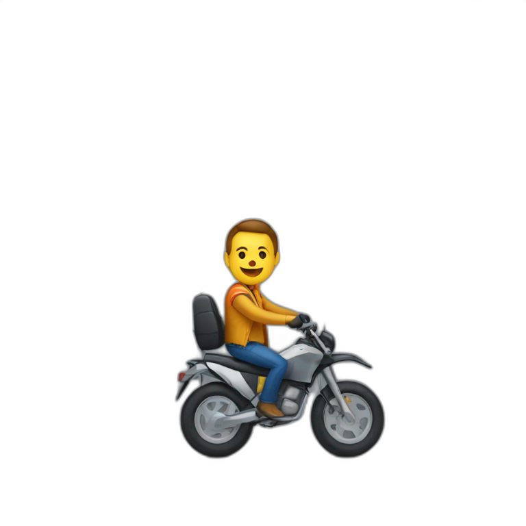 Motorola riding in elevator emoji