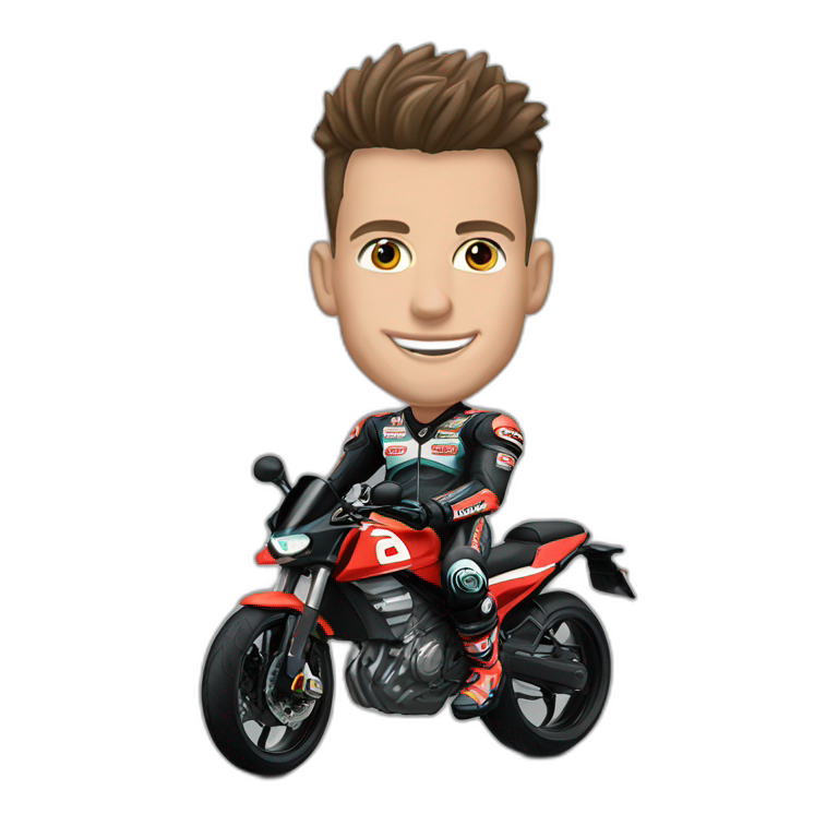 Fabio quartararo avec ça moto emoji