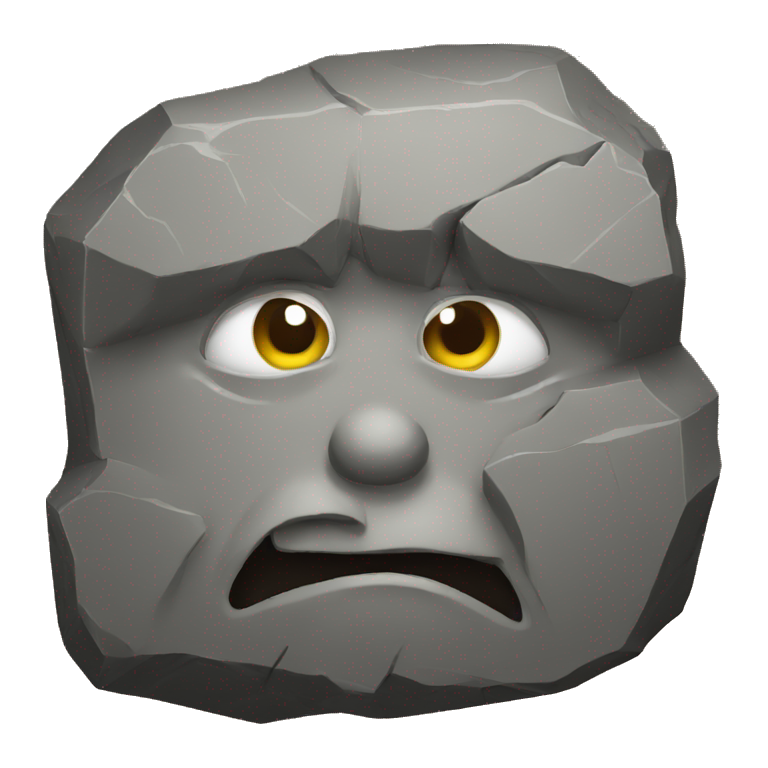 rock face emoji