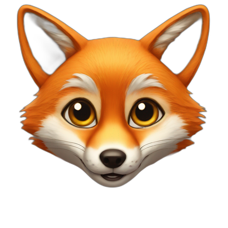 fox with huge eyes emoji