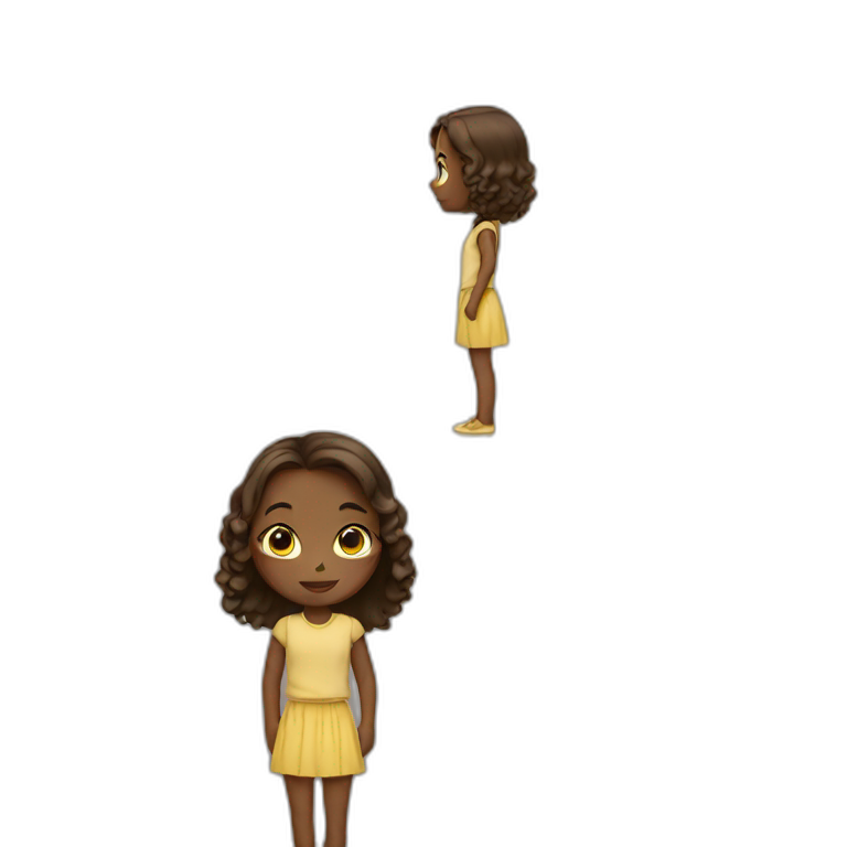 girl standing emoji