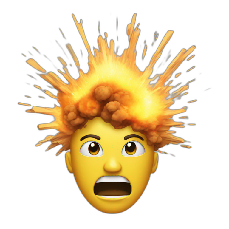 exploding head emoji