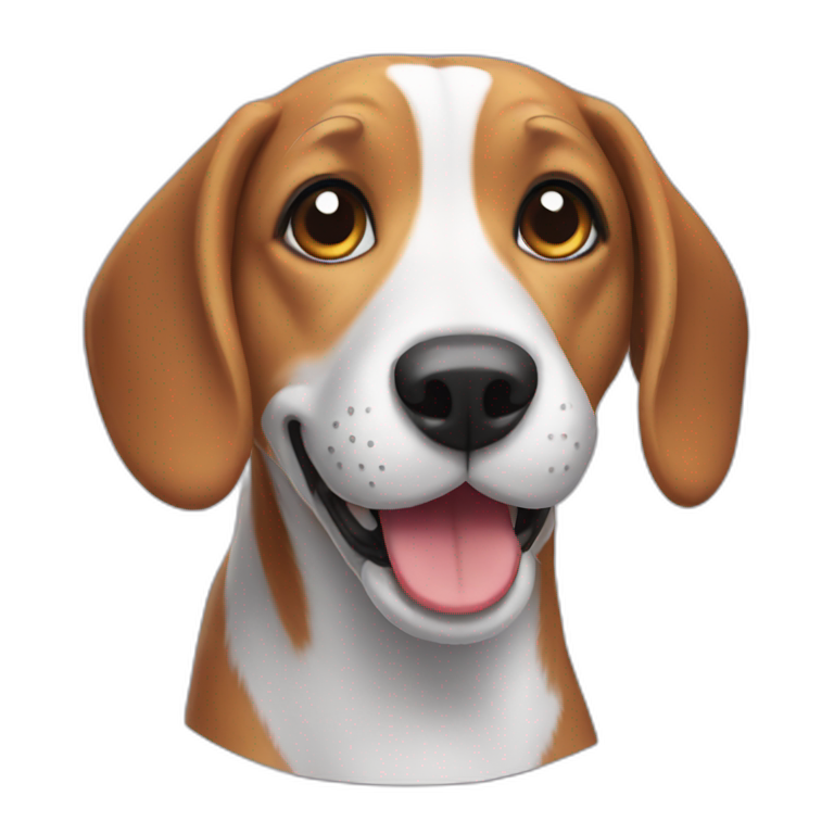 smiling beagle emoji