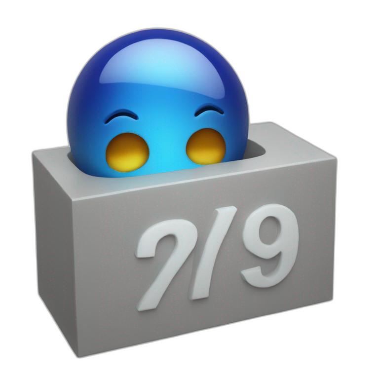 Percentage symbol in 3d emoji
